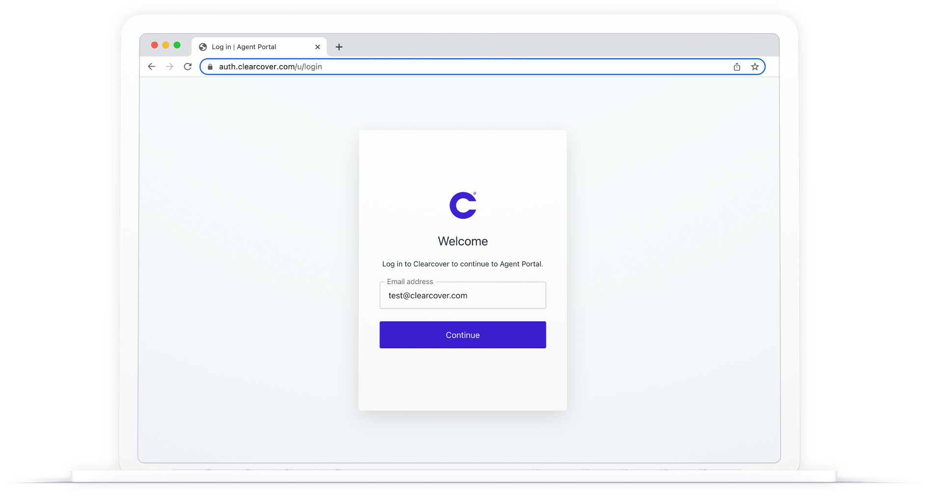 Login to the Agent Portal Clearcover